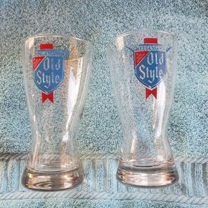 Vintage Old Style Beer glasses